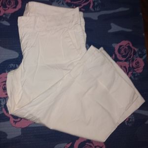 White Stretchy Capris